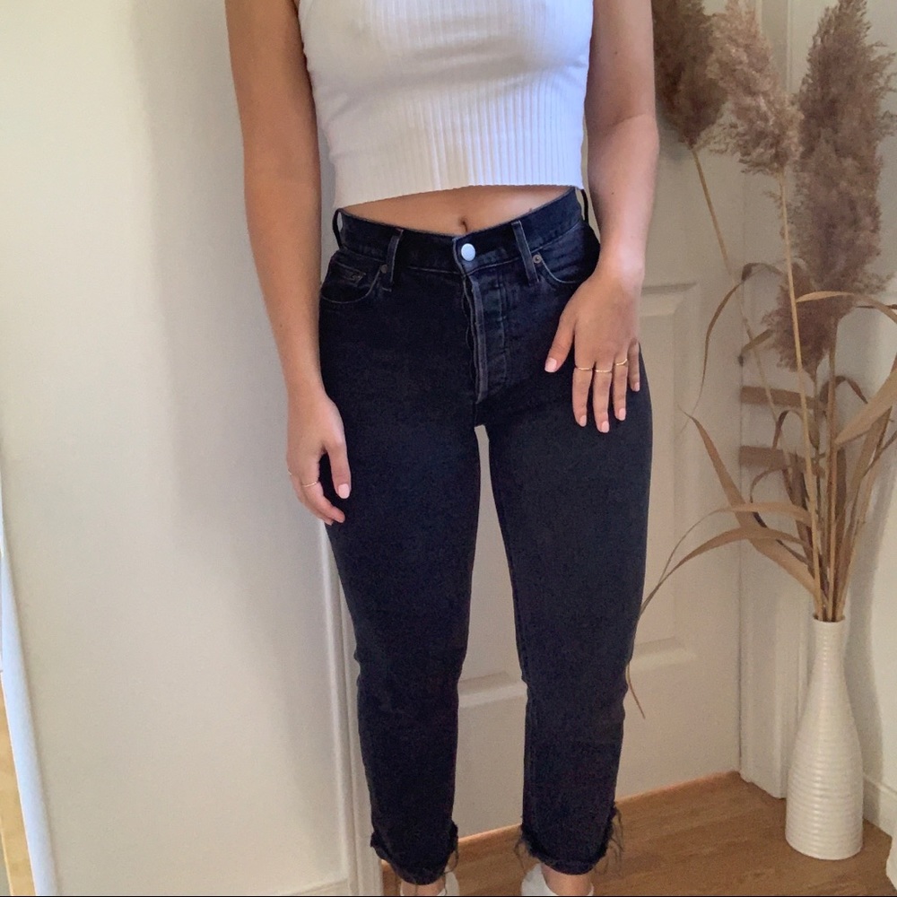 Aritzia denim forum Arlo straight jeans size 24